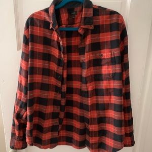 J. Crew wool/cotton plaid shirt